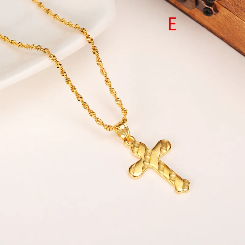 24k золото Цвет для женщин и девочек ожерелье кулон цепь мужские ювелирные изделия