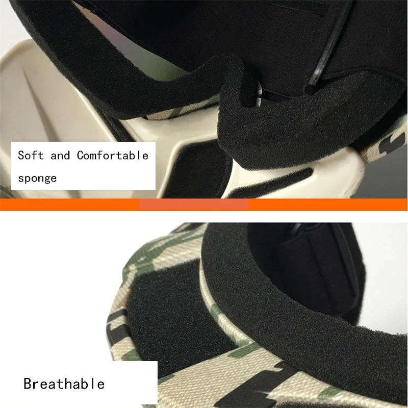 Тактические Маски Goexplore на все лицо противотуманные вентилируемые ветрозащитные