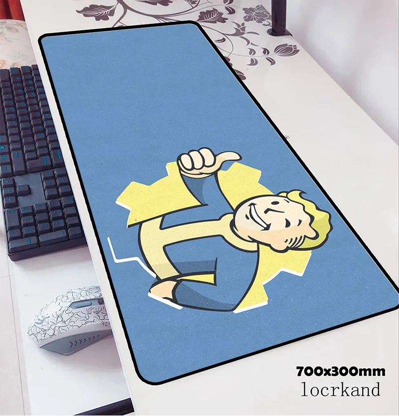 Коврик для мыши fallout игровой коврик 70x30 см в стиле аниме офисный ноутбука