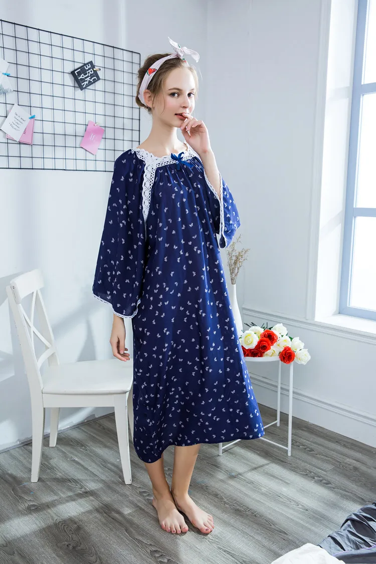 Fdfklak красное/темно синее платье с принтом для беременных весенняя одежда и