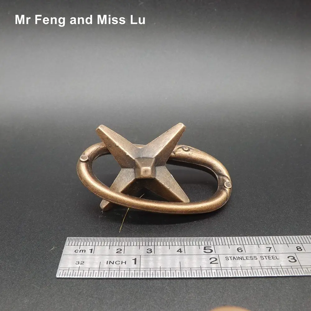 Забавный подарок для детей литой Metal Ring Puzzle звезда 3D игрушки взрослых|3d toy|metal ring