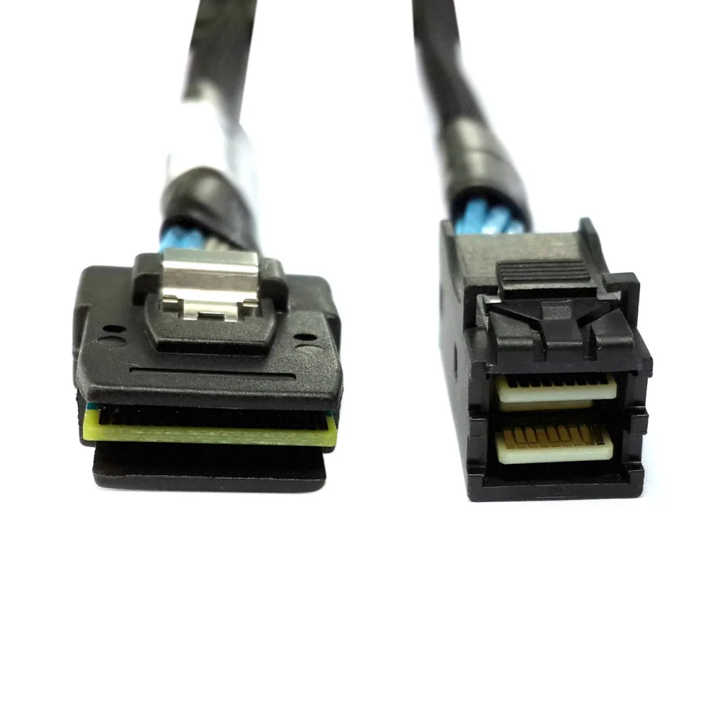 

Jimier Internal Mini SAS SFF-8087 to Mini SAS High Density HD SFF-8643 Data Server Hard Disk Raid Cable 50cm