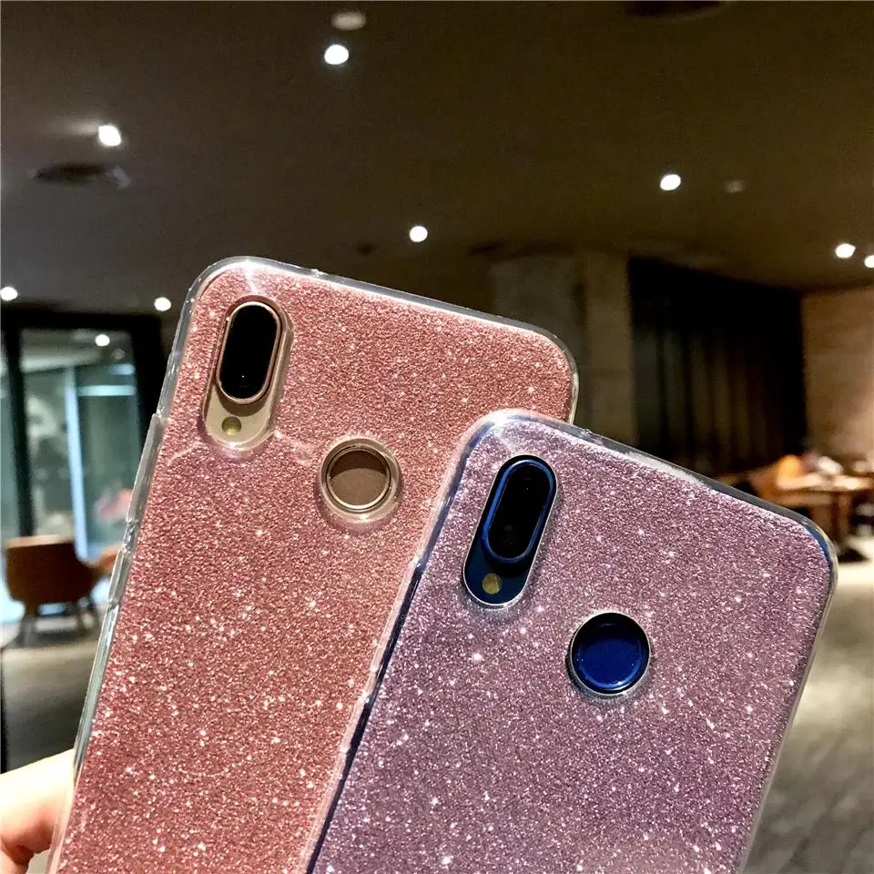 Блестящий силиконовый чехол 2 в 1 для Huawei P20 Lite P10 Mate 20 10 9 8 Honor 7X 6X 6A чехлы iphone X XR XS MAX 6