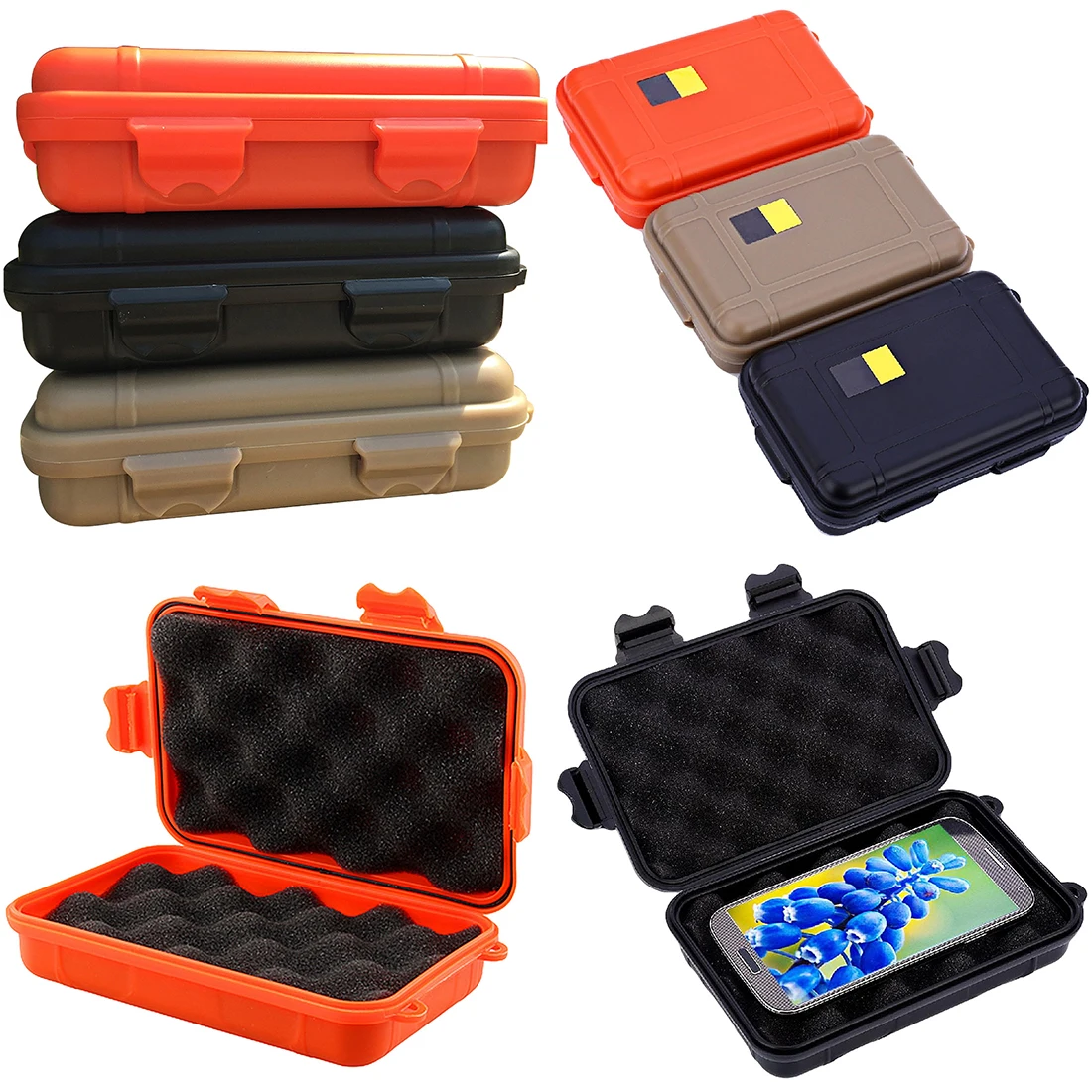 

Outdoor Airtight Survival Storage Case Shockproof Waterproof Camping Travel Container Carry Storage Box EDC Travel Sealed Contai