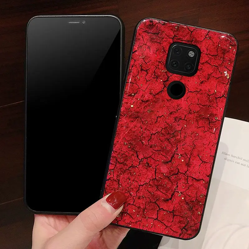 Мраморный чехол для Huawei mate20 p20 mate10 pro p10plus роскошный блестящий Мягкий силиконовый