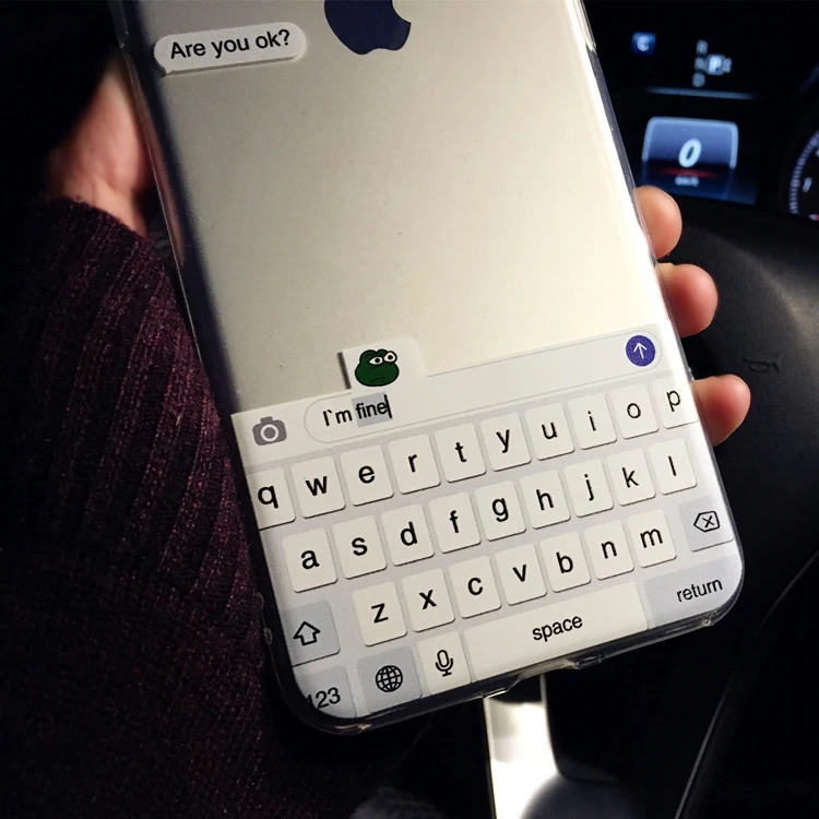 Мягкий прозрачный чехол для телефона с забавным мемом Are You Ok I Am Fine чехлы iPhone 11 12