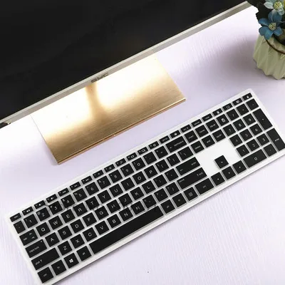 Black Силиконовый чехол для настольной клавиатуры для hp павильона все в одном ПК 24-xa0300nd 24-xa0002a 27-xa0540cn 24-xa 23,8 дюйма - Цвет: Black