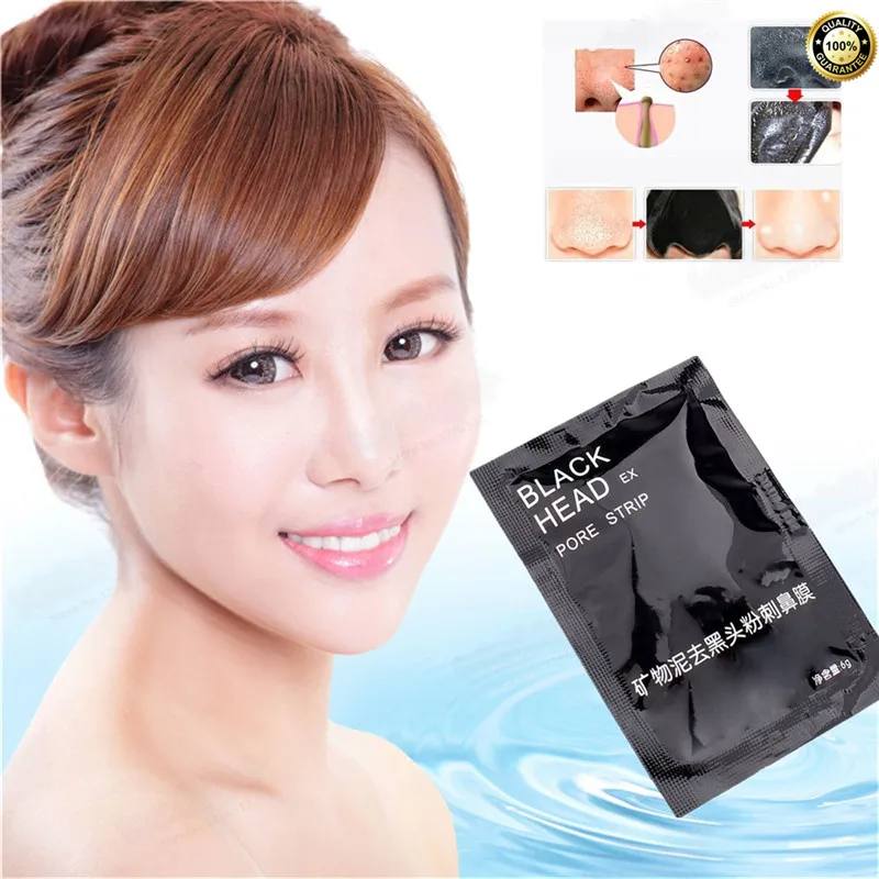 Горячая продажа 1 шт сильный эффект всасывания черных головок маска для носа