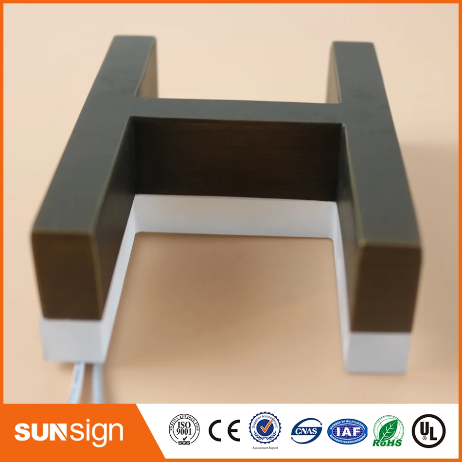 3D матовая светодиодная подсветка из нержавеющей стали с буквами|channel letters sign|letter