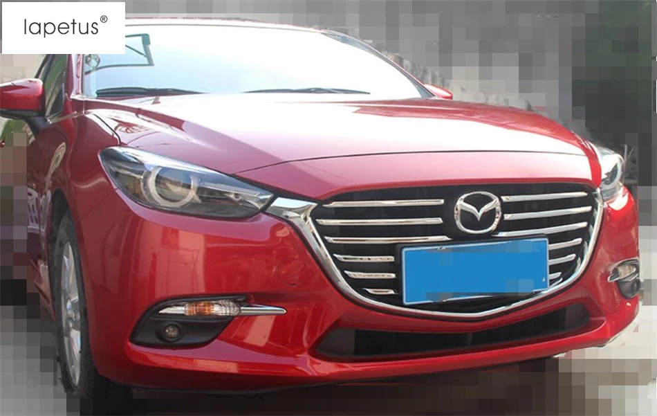 Аксессуары для Mazda 3 AXELA седан хэтчбек 2017 2018 передняя решетка гриля Декоративная