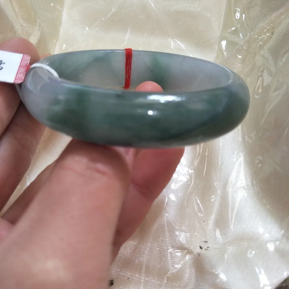 

Zheru Jewelry Pure Natural Jadeite Bracelet Natural Elegant Light Green 54-62mm Princess Bracelet Female A Certificate