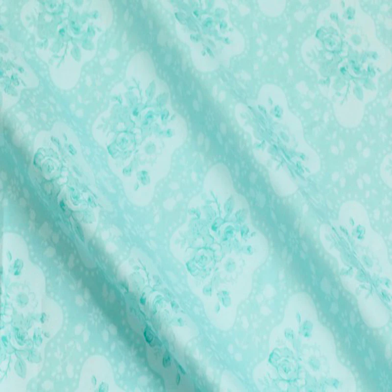 Весенняя хлопчатобумажная ткань с цветочным принтом четверть пучка Лоскутная