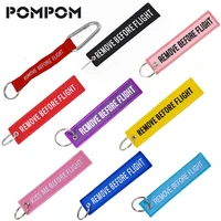 remove before flight keychain aviation gifts for pilot aviation key chain lugguage tags stitch oem keyring jewelry sleutelhanger