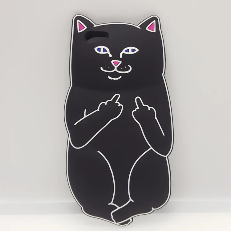 3D мультфильм рок милый белый корна Кошка мягкий силиконовый чехол для iPhone 5 5S SE Резиновый чехол милый Рождественский кактус мобильный чехол для телефона