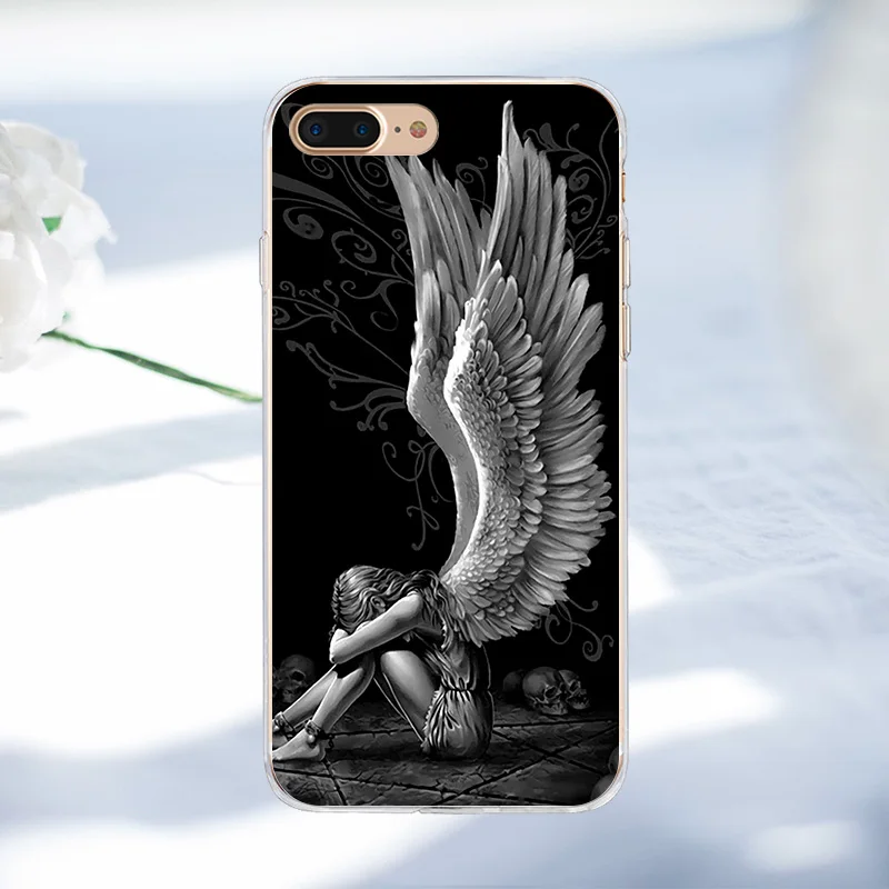 Чехол для телефона для девочек iPhone X, 6, 6 s, 7, 8 Plus, чехол для iPhone, 5S, 5, SE, для женщин, Рельефный цветок, силиконовый, ТПУ, мягкий чехол, полный Чехол - Цвет: DH-017
