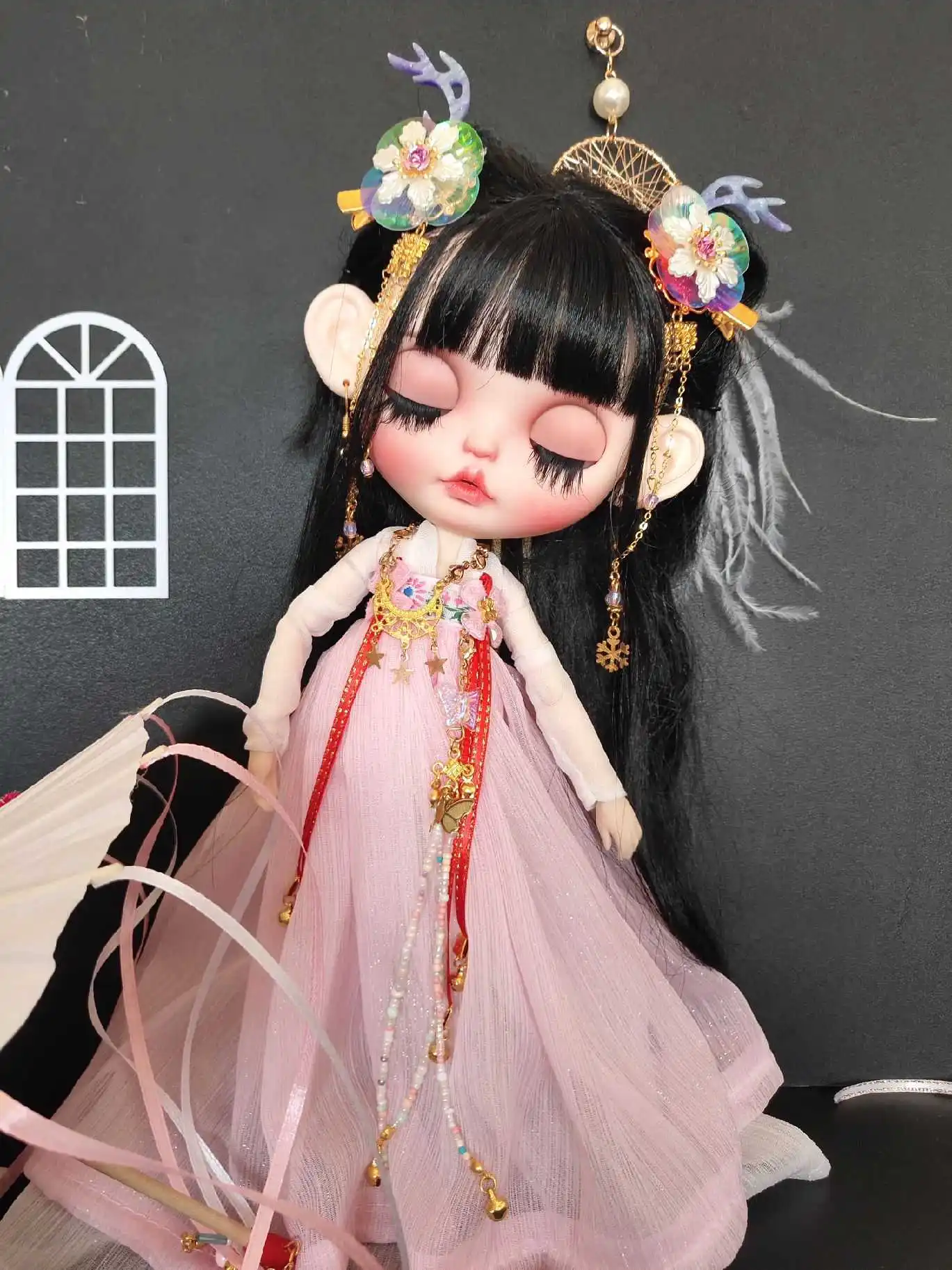Китайская одежда Hanfu для кукол Blyth Одежда licca azone платье 0704|Куклы| |