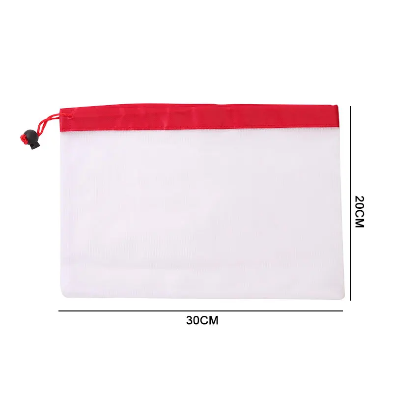 Red 30x20cm 3 шт многоразовые сетки производят сумки моющиеся экологически чистые сумки для продуктовых магазинов хранения фруктов овощей игрушки разное - Цвет: Red 30x20cm