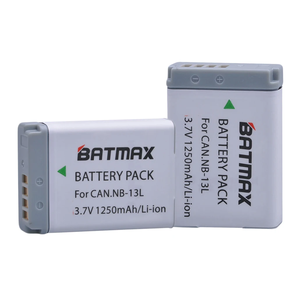 Batmax 3 шт. NB-13L NB 13L NB13L батарея + ЖК-зарядное устройство USB для Canon PowerShot G5 X G5X G7 Mark II G7X G9