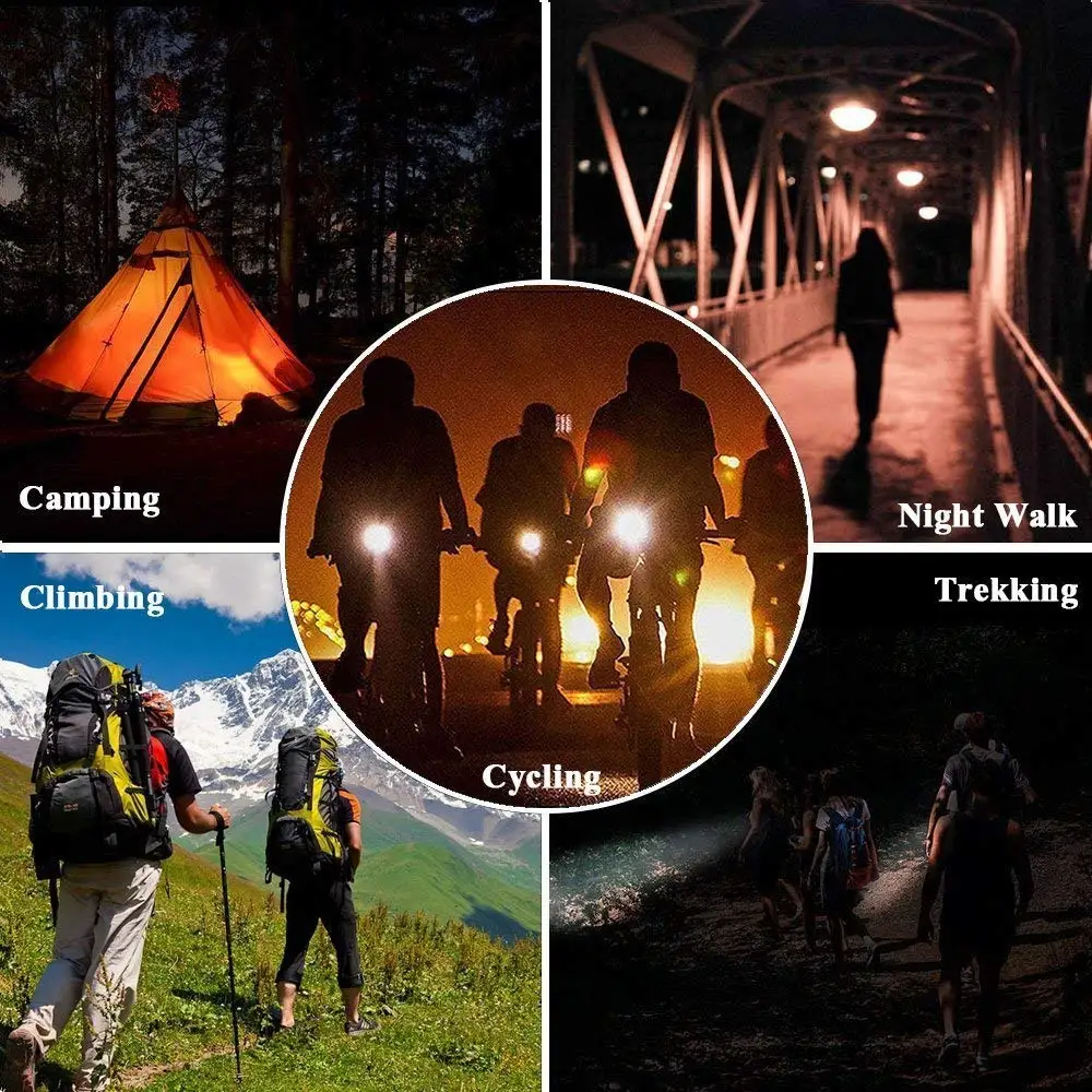 USB Led Flashlight Built-in 18650 Battery Power Bank Solar flashlights with Car Emergency Tool for camping | Лампы и освещение