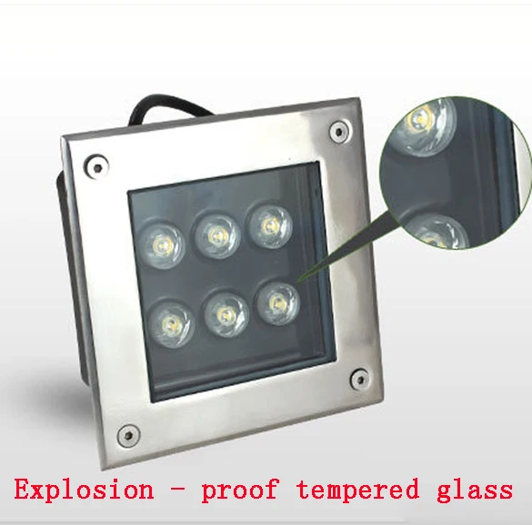 Производитель квадратная форма RGB 9 Вт светодиодные Подземные Светильники лампа