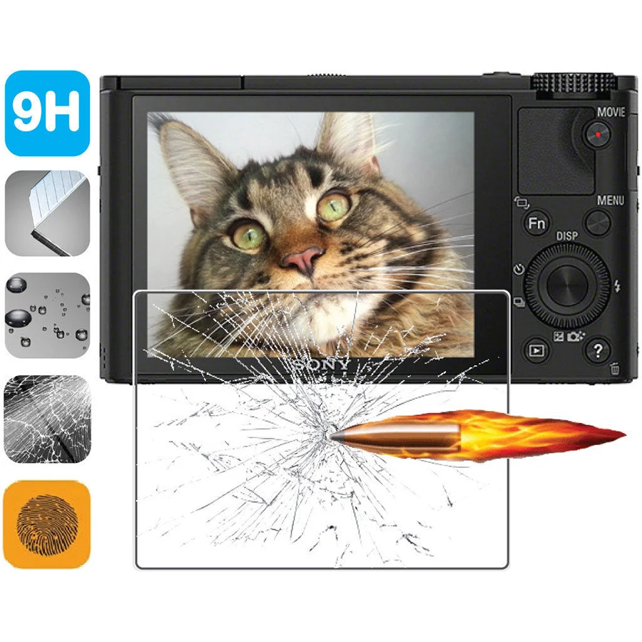 Для sony A6000 RX100 закаленное Стекло Экран протектор Камера Защитная пленка для