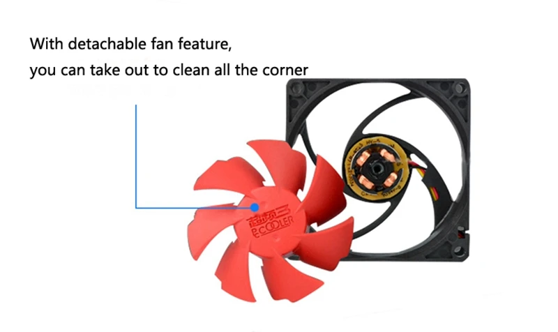 PCCOOLER F85 80 мм Ультра тихий ПК охлаждающий вентилятор чехол для компьютера кулер Hydraumatic 3Pin кулер для процессора охлаждающий вентилятор для компьютера чехол