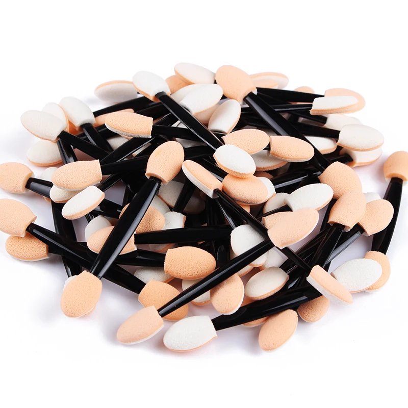 /20/50 шт губка пуховка для пудры ногтей Кисть двусторонняя тени век в виде