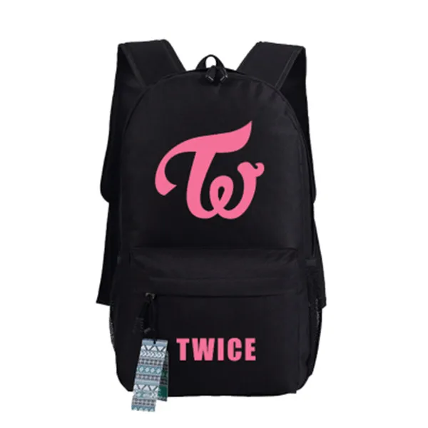 Twice Printed Star Fans Backpacks Unisex Canvas Student Book Shoulder Bags Xmas Gift