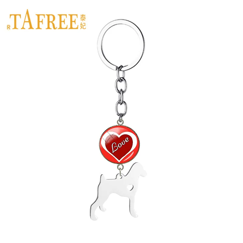 TAFREE изысканный брелок для собак из нержавеющей стали немецкая короткошерстная