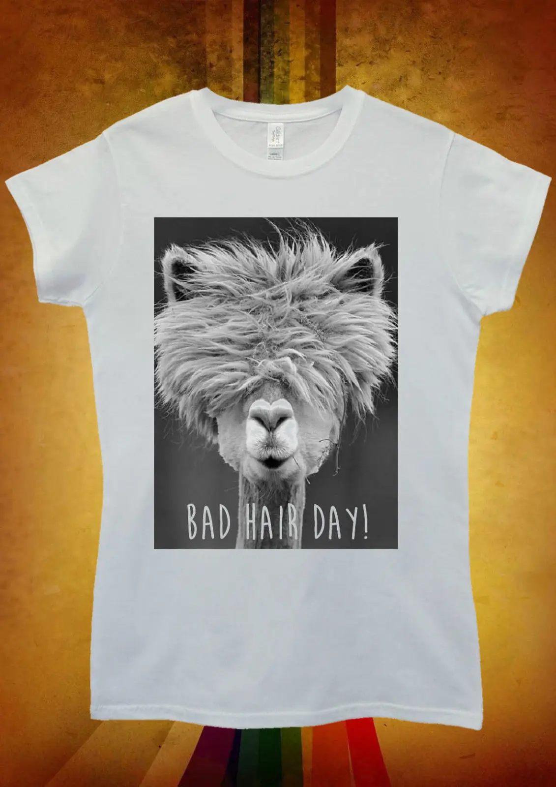 Bad Hair Day LLama Lama Hipster Мужская и женская футболка унисекс Топ жилет 329 Новые футболки