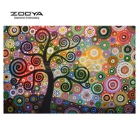 zooya diamond embroidery colored dream tree diamond painting fantasy diamond painting cross stitch rhinestone mosaic decor