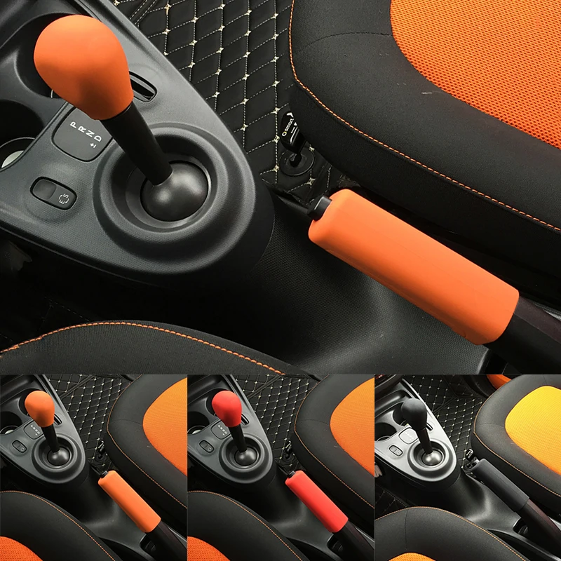 Силиконовый чехол для Benz Smart Fortwo Forfour 2015 2017|silicone gear knob|shift covergear shift knob cover |