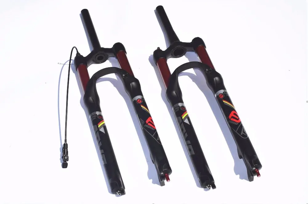 MTB амортизирующая Велосипедная вилка для горного велосипеда 1710 г 9x100mmQR двойная регулировка отскока воздуха 26 27,5 29 дюймов 100 120 мм