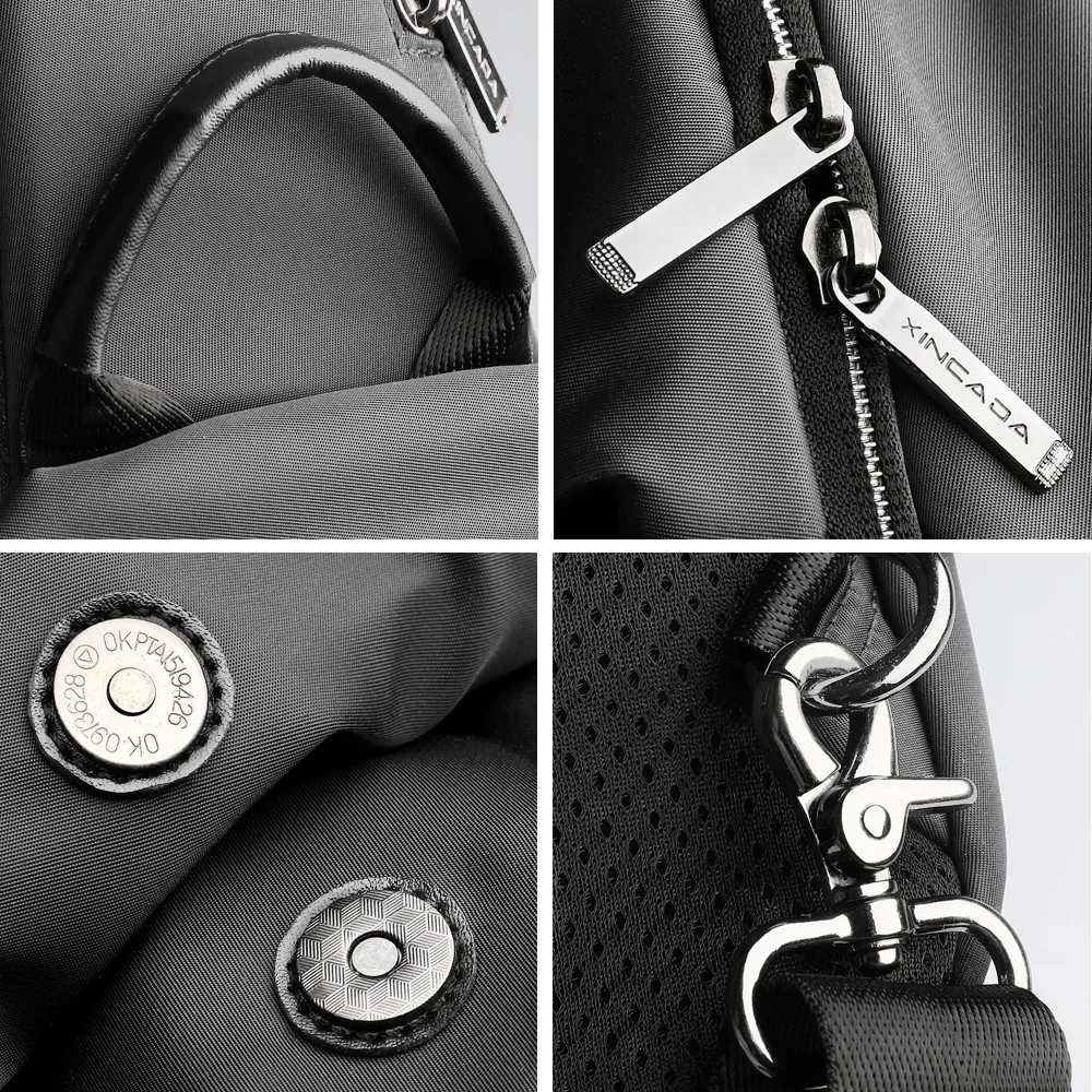 ZZINNA новый уникальный дизайн простой однотонный рюкзак на одно плечо