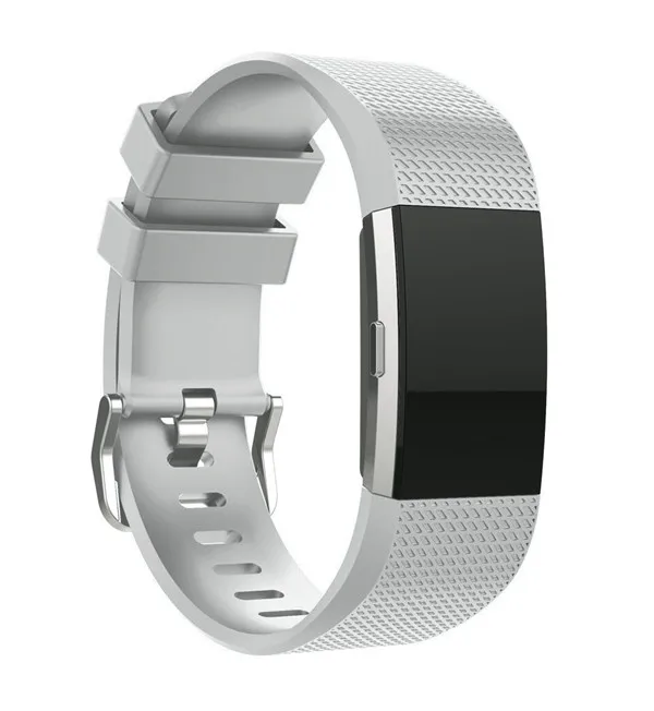 light gray Силиконовый ремешок для часов для fitbit charge2 band умный Браслет для фитнеса часы сменный ремешок для спортивных часов полосы для fitbit Charge 2 - Цвет: light gray