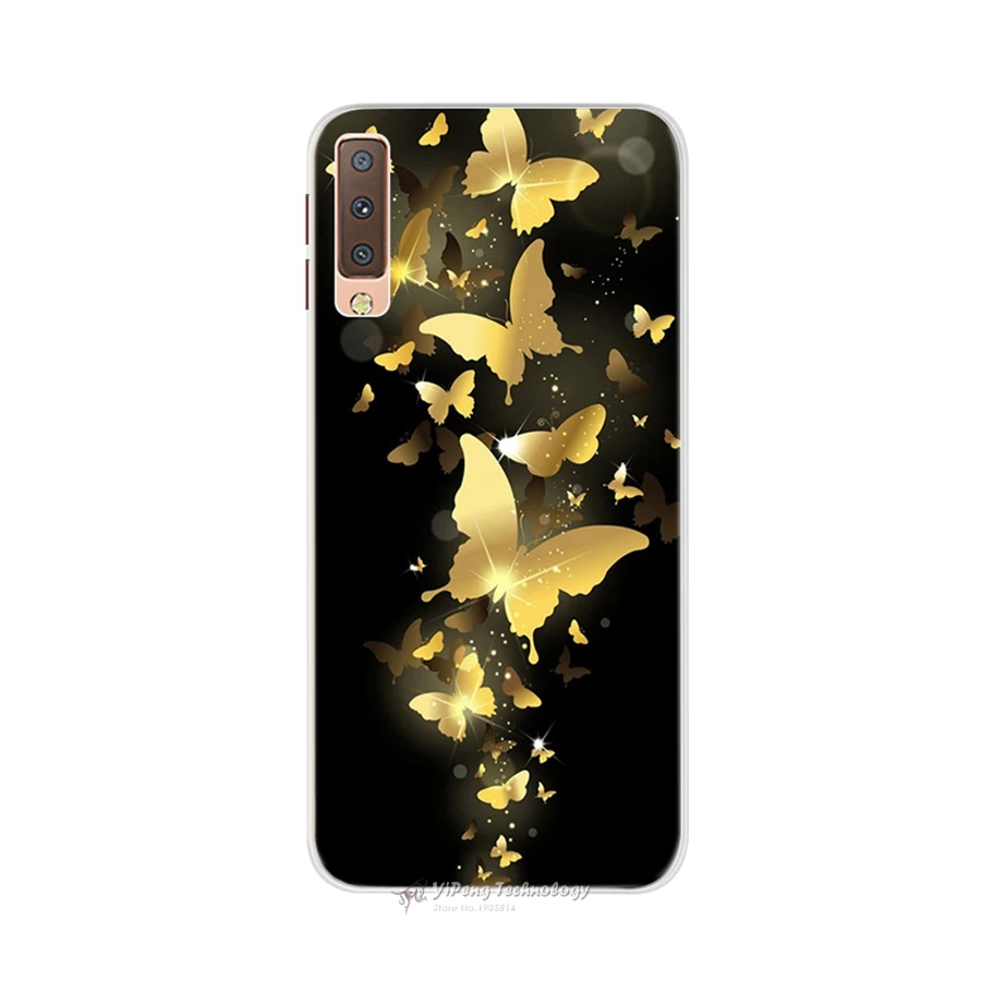 Милый силиконовый чехол для телефона Samsung Galaxy A7 2018 A750f Бампер Мягкий Чехол Для