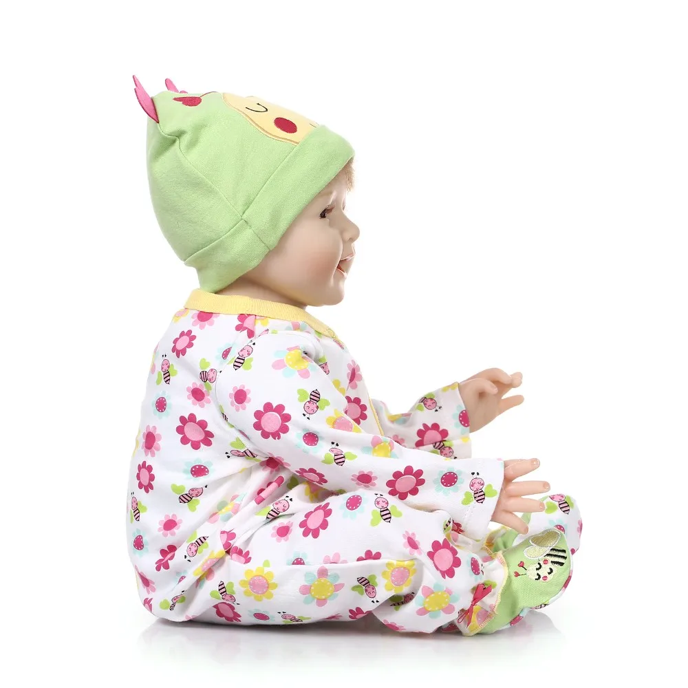 55 см Силиконовые Reborn куклы Baby живой реалистичный Boneca Bebe реалистичные настоящая