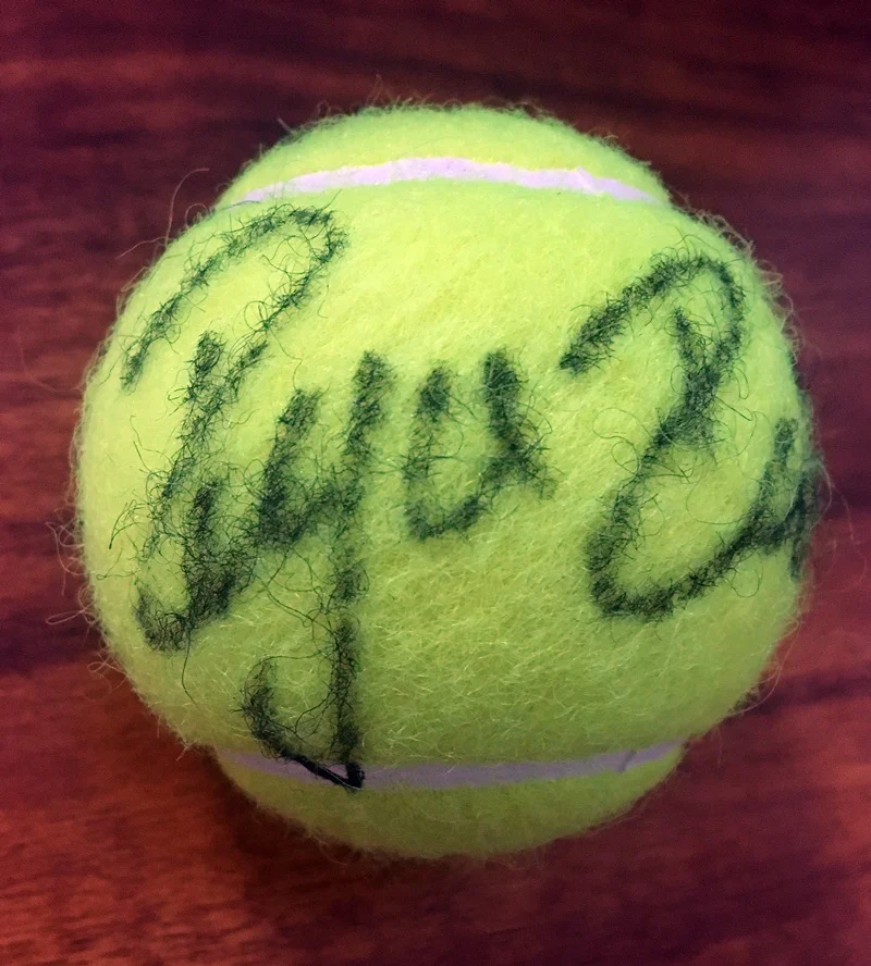 Подпись Роджер Федерер autographed теннисная Коллекция Бесплатная доставка 112017A|tennis