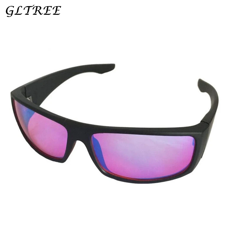 

GLTREE 2018 цветные очки для слепоты, коррекция очков для женщин и мужчин, красные, зеленые солнцезащитные очки для слепых карт, тестовые водител...