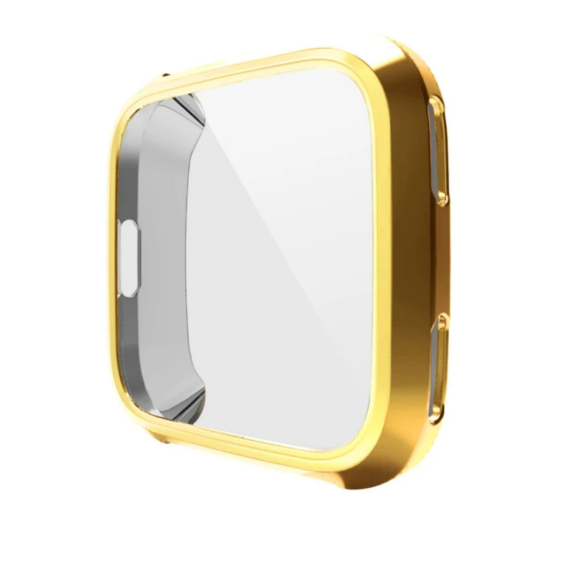 Ультра тонкий мягкий чехол из ТПУ с покрытием для Fitbit Versa полная защита