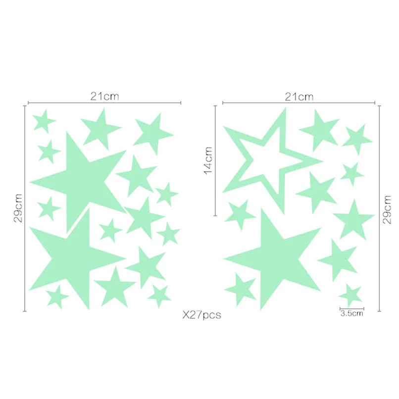 Новое поступление Светящиеся в темноте настенные потолочные луна звезды