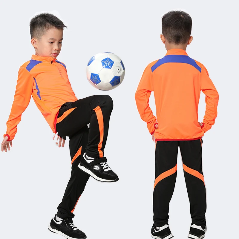 2018 детский футбольный костюм с длинным рукавом на весну и осень футбольные