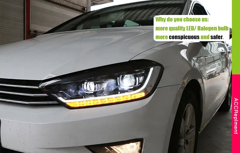 Автомобильный Стайлинг светодиодный головной Lmap для vw спортивный фургон Golf фары Led фара led Лампа сигнала поворота vw спортивный фургон Golf H7 hid Bi-Xe