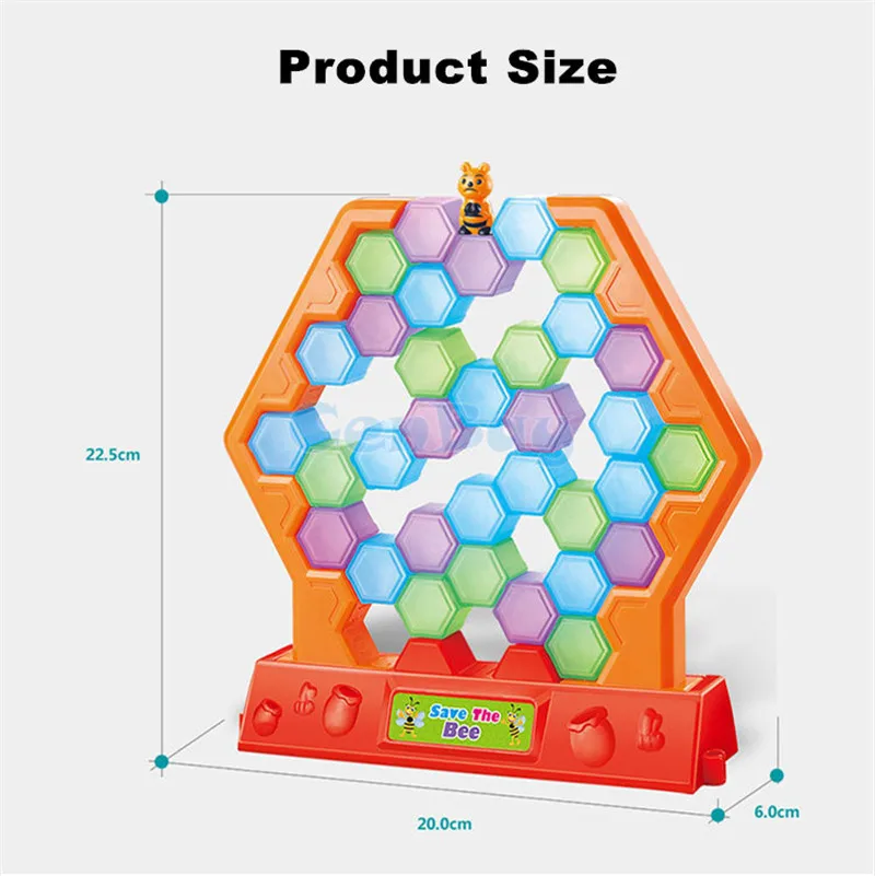 Funny Ice Breaking Save The Bee Interactive Desktop Block Toys Parent-child Leisure Game for Children Educational &amp Gifts | Игрушки и