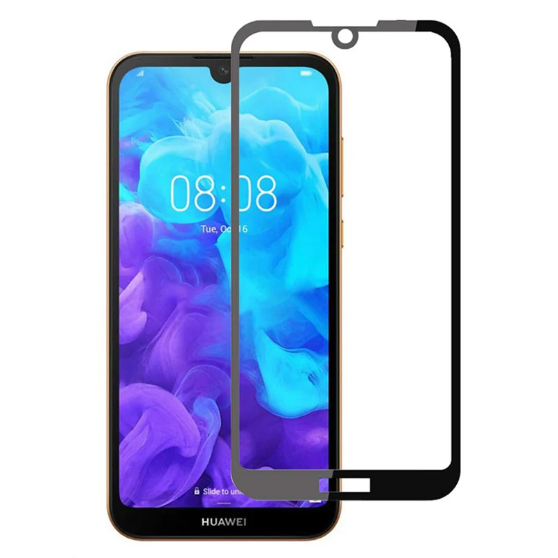 9D полная проклейка Huwei Y5 2019 стекло для Huawei Y6 Y7 Y9 защитное на Y 5 6 7 9 6Y 7Y 9Y 5Y пленка |