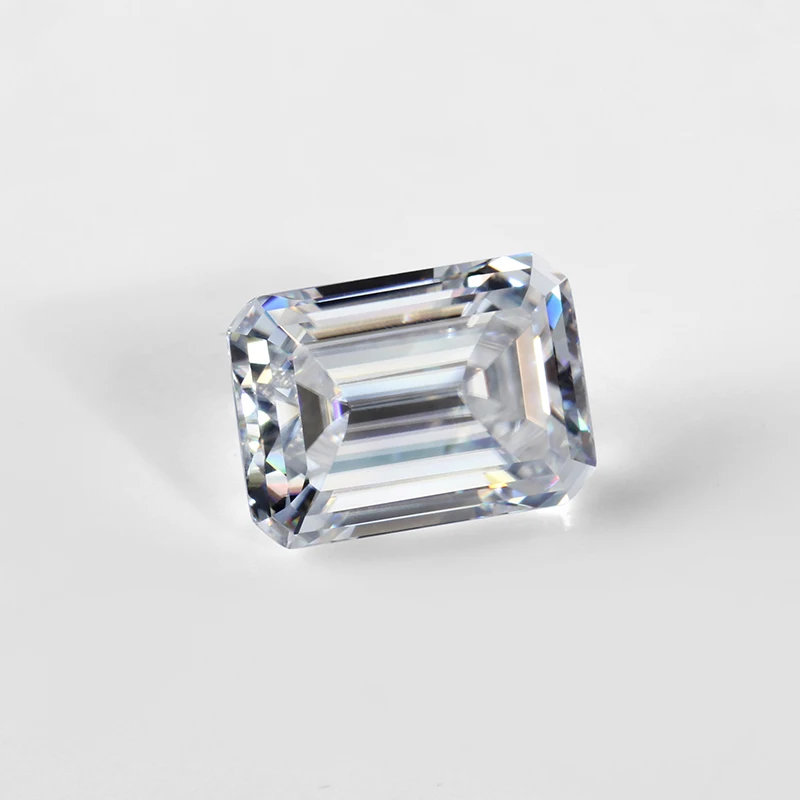 Камень с изумрудной огранкой 8 х6 мм 1 5 карат|stones for jewelry|stones jewelry makingmoissanite loose |