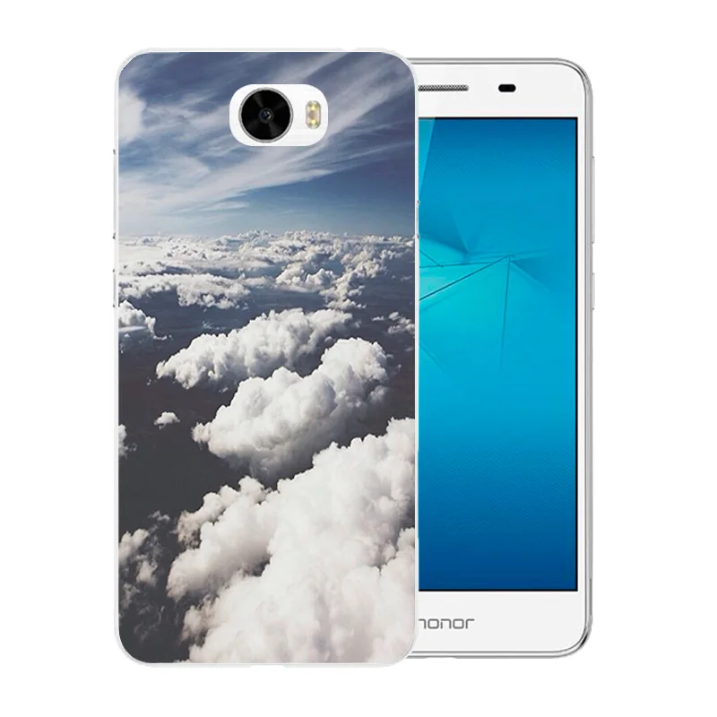Мягкие чехлы для телефонов Huawei Y5 II Y5ii Y52 Capa Landscape Pattern 5 0 дюймов Задняя крышка