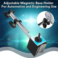 magnetic base holder with double adjustable pole for dial indicator test gauge for smithing precision machining automotive