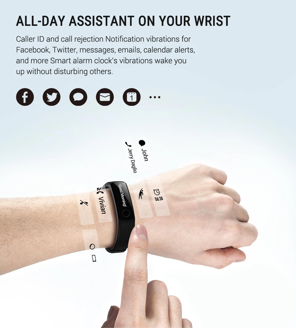 Huawei Honor Band 3 умный браслет в реальном времени мониторинг сердечного ритма 5ATM