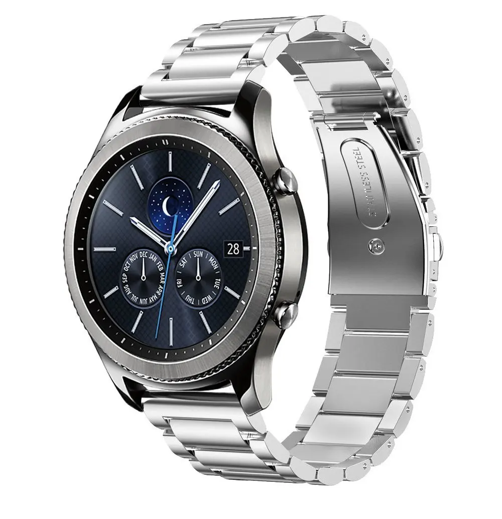 Шестерни S3 ремень для samsung Galaxy watch 46mm Шестерни S3 Frontier/классический ремешок для часов Нержавеющая сталь ссылка браслет «Умные» часы аксессуары